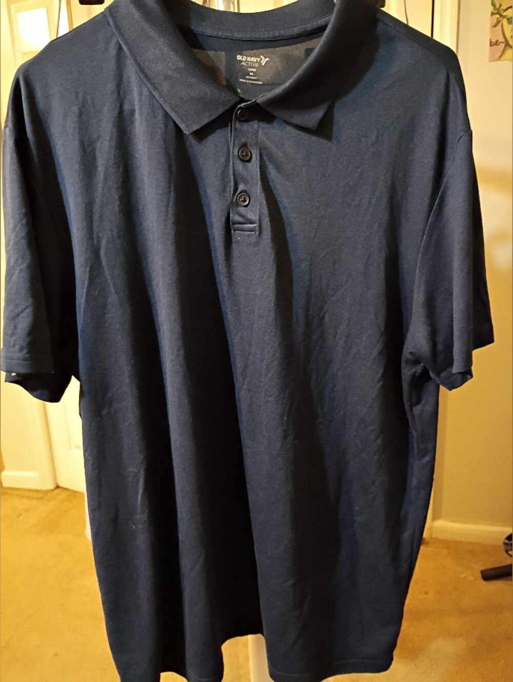 Old Navy Men’s Dark Navy Short-Sleeve Polo